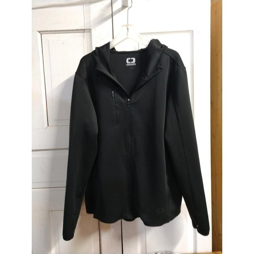 Ogio Mens Black Full-Zip Hooded Jacket XL